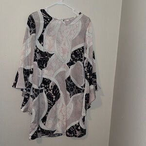 BarIII Black and White Patterned Women's Dress